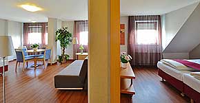 Appartment fr den Silvesterurlaub im 3-Sterne-Hotel 404-dams in Dsseldorf am Rhein