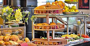 Frühstücksbuffet im 3-Sterne-Hotel 404-dams in Düsseldorf am Rhein