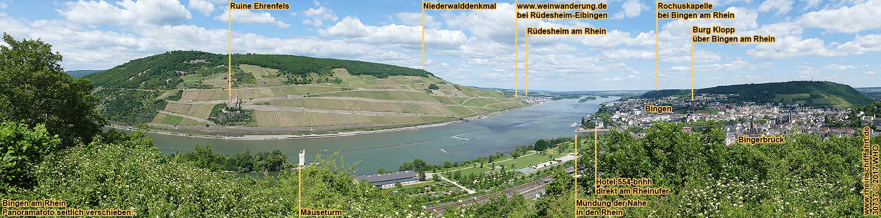Urlaub ber Silvester in Bingen am Rhein, Silvesterkurzurlaub am Tor zum Mittelrhein zwischen Rdesheim, Mainz, Wiesbaden, Frankfurt am Main, Loreley und Koblenz