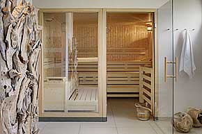 Sauna im Wellness-Bereich