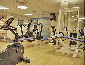 Der Fitness-Bereich wird auch an Silvester gerne genutzt. 