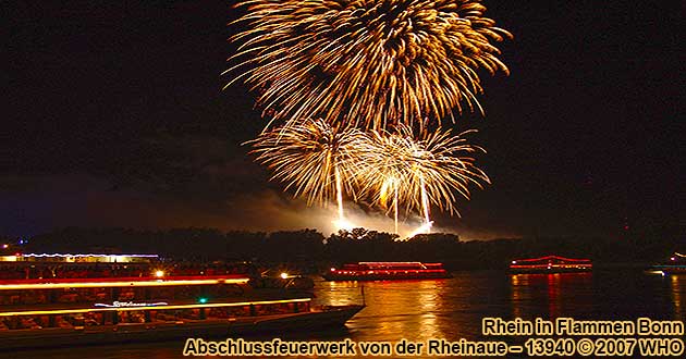 Rhein in Flammen bei Bonn Schifffahrplan Schiffskarten Mai 2023 2024