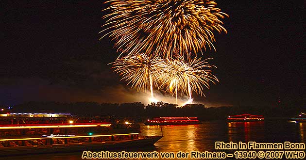Rhein in Flammen bei Bonn Schifffahrplan Schiffskarten Mai 2025 2026